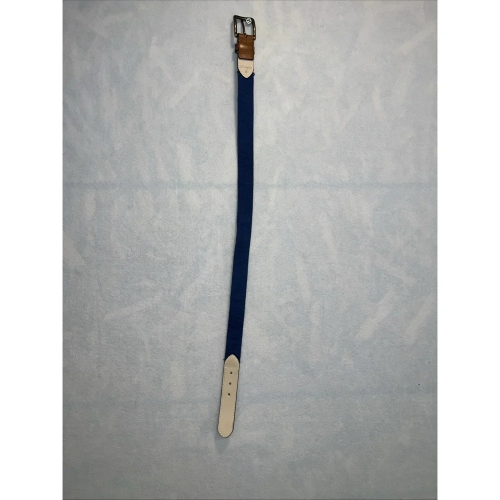 J. McLaughlin Size Small Navy Boat Belt Embroidered Youth  WOW !!!‎
